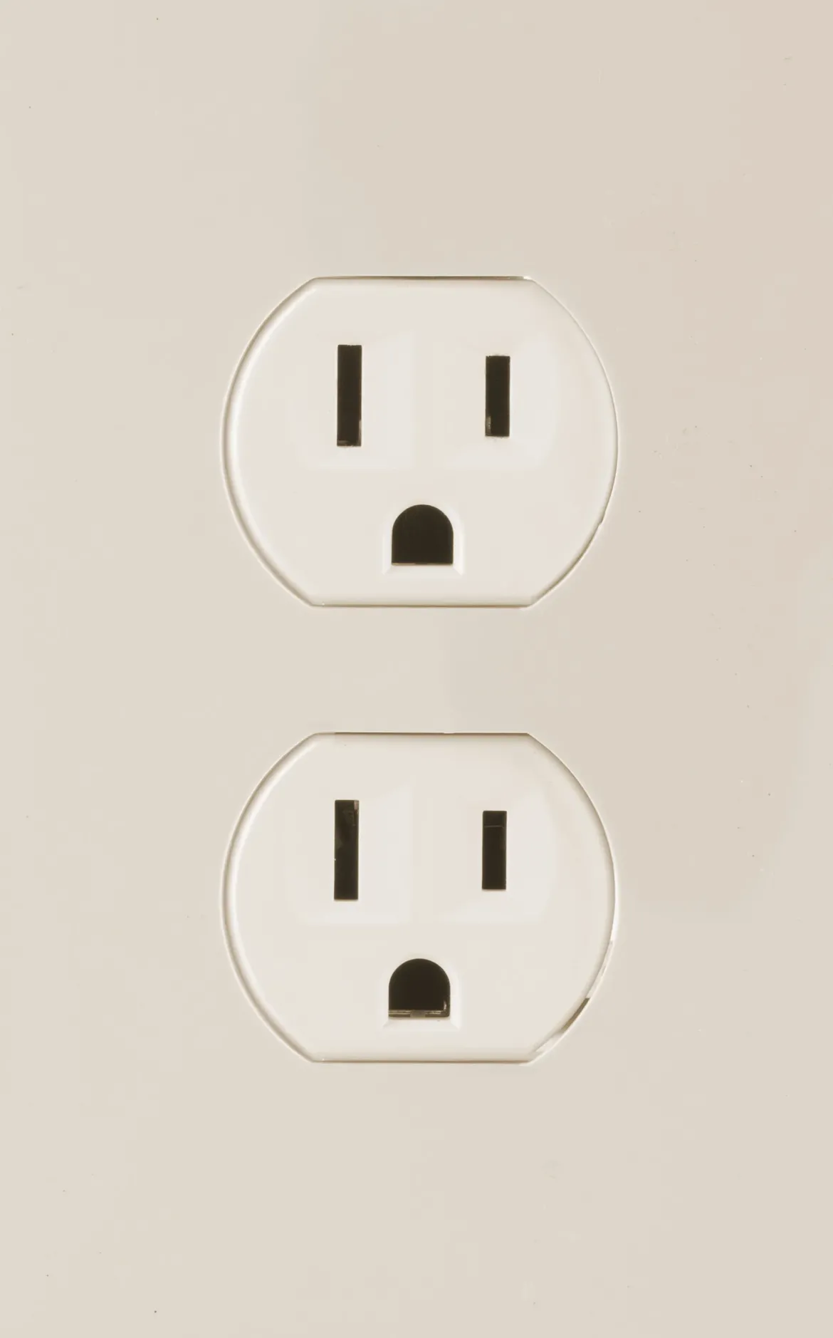 UltraPro Screwless Duplex Receptacle Wallplate, Light Almond