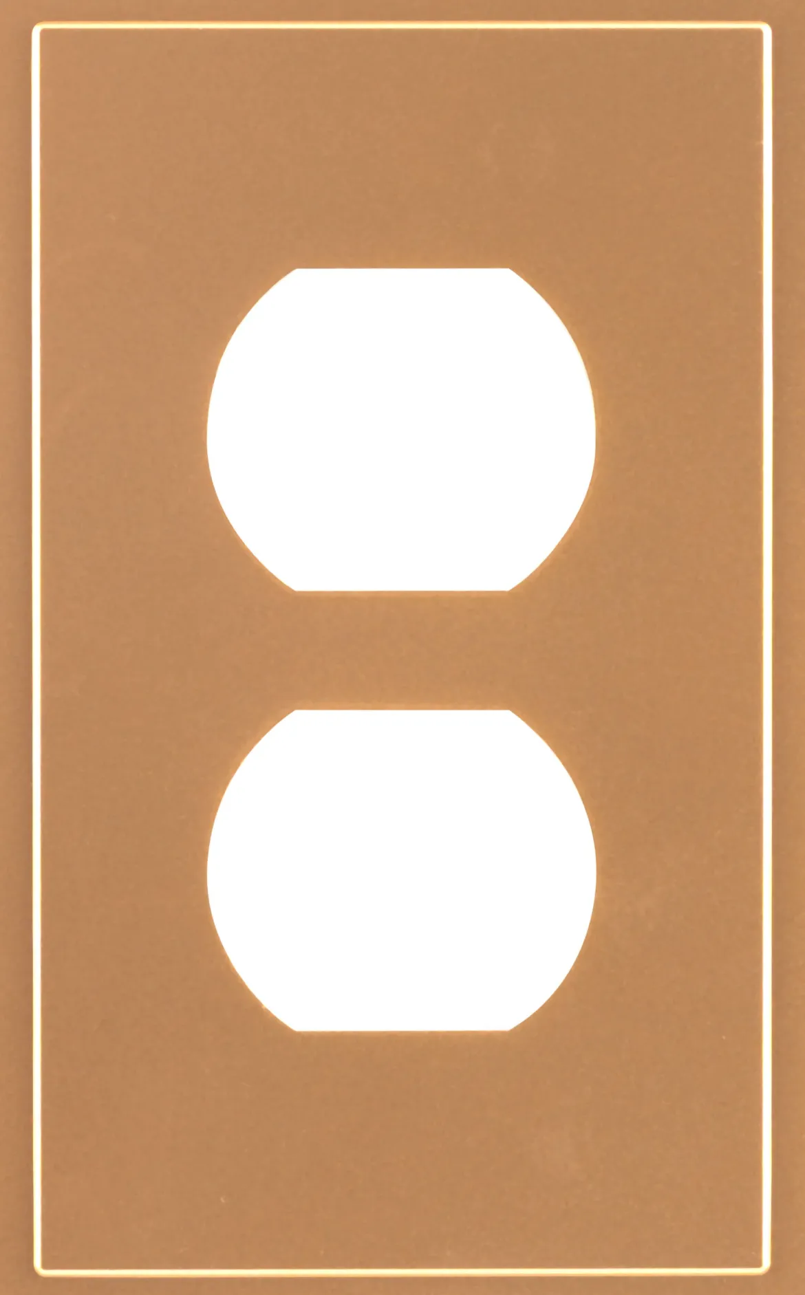 UltraPro Screwless Duplex Receptacle Wallplate, Brushed Bronze