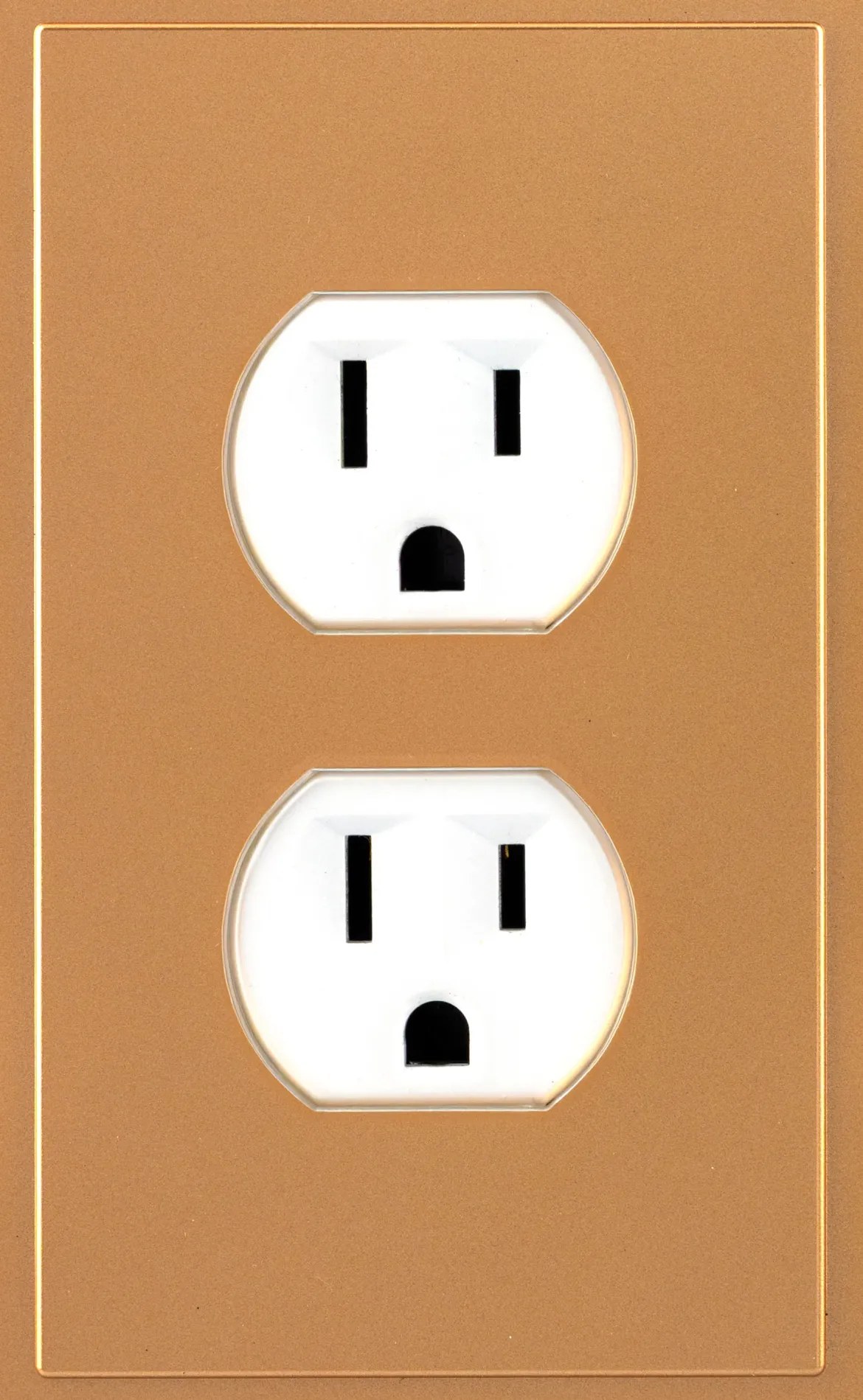 UltraPro Screwless Duplex Receptacle Wallplate, Brushed Bronze