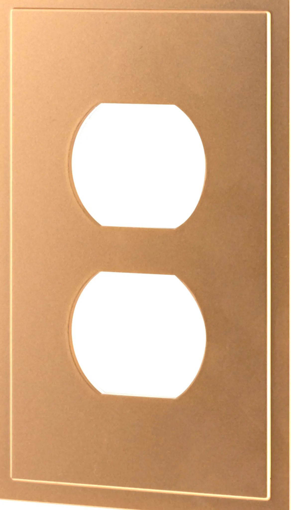 UltraPro Screwless Duplex Receptacle Wallplate, Brushed Bronze