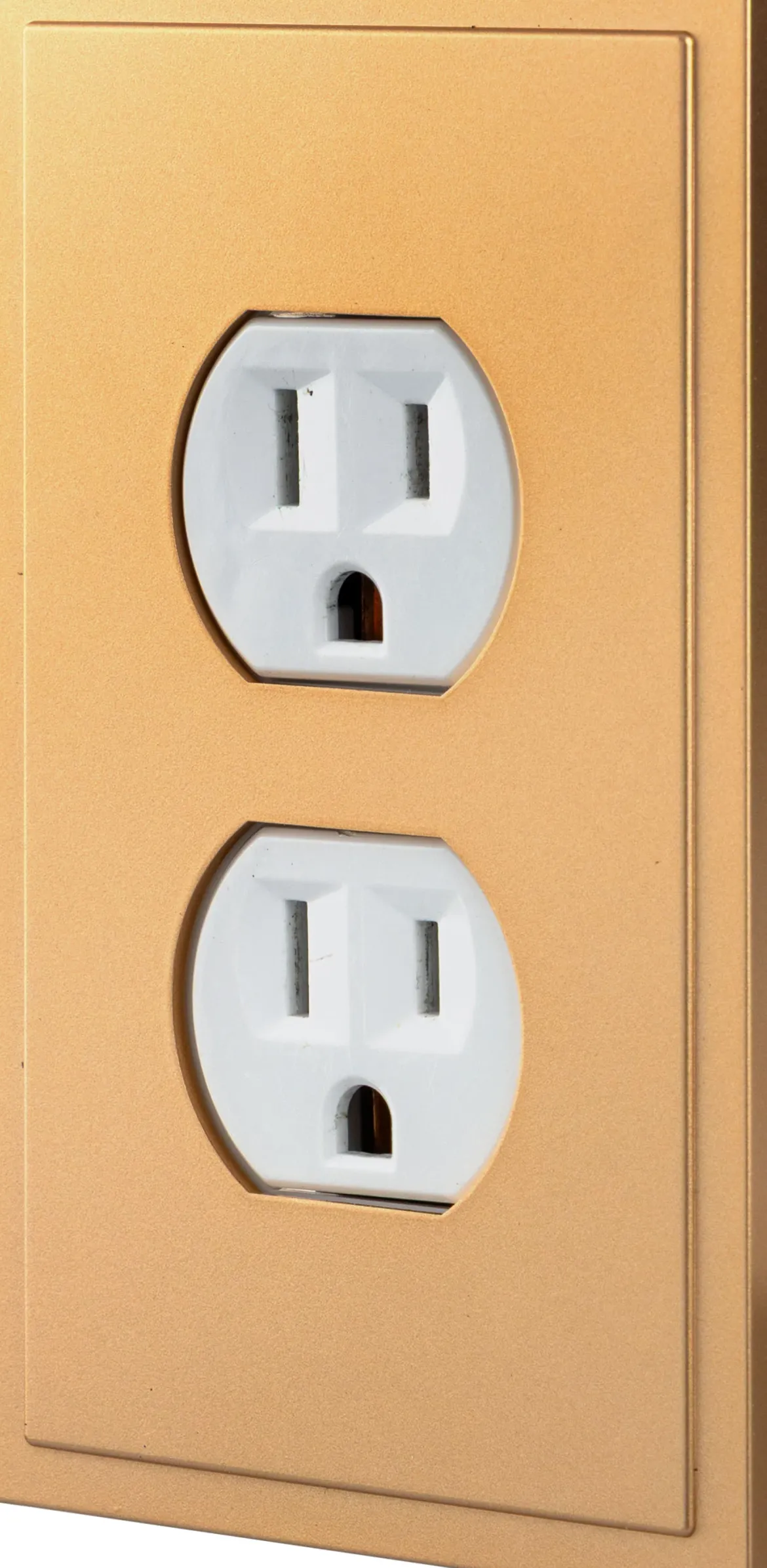UltraPro Screwless Duplex Receptacle Wallplate, Brushed Bronze