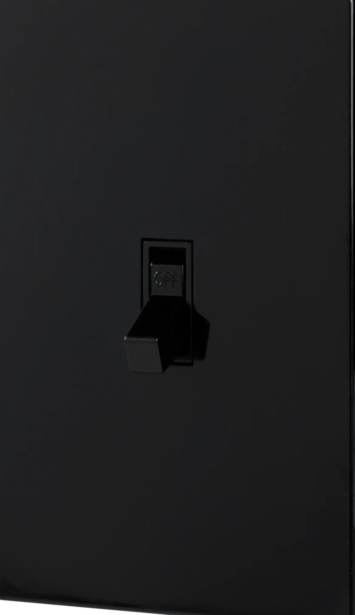 UltraPro Screwless Toggle Switch Wallplate, Black