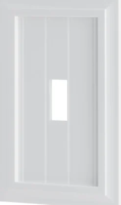 UltraPro Screwless Toggle Switch Wallplate, White Coastal