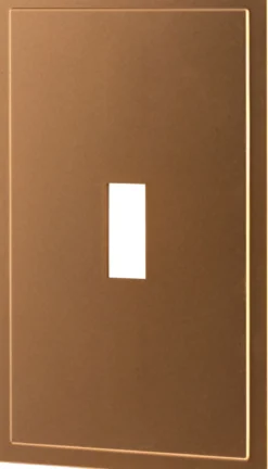 UltraPro Screwless Toggle Switch Wallplate, Brushed Bronze