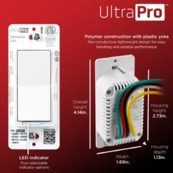 UltraPro 800 Series Z-Wave Dimmer, 2 Pack