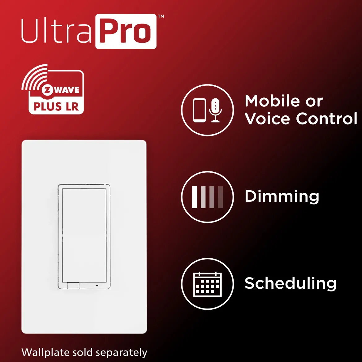 UltraPro 800 Series Z-Wave Dimmer, 2 Pack