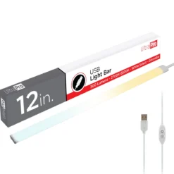 UltraPro USB Light Bar, CCT, 2700K, Dimmable, 12in.