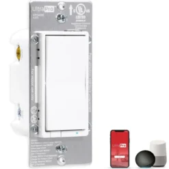 UltraPro WiFi In-Wall Smart Dimmer With QuickFit™ And SimpleWire™, White