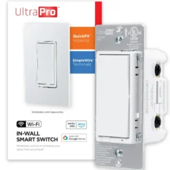 UltraPro WiFi In-Wall Smart Switch With QuickFit™ And SimpleWire™, White
