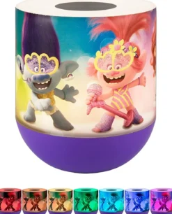 Universal Trolls World Tour Color Changing Tabletop LED Night Light, Purple