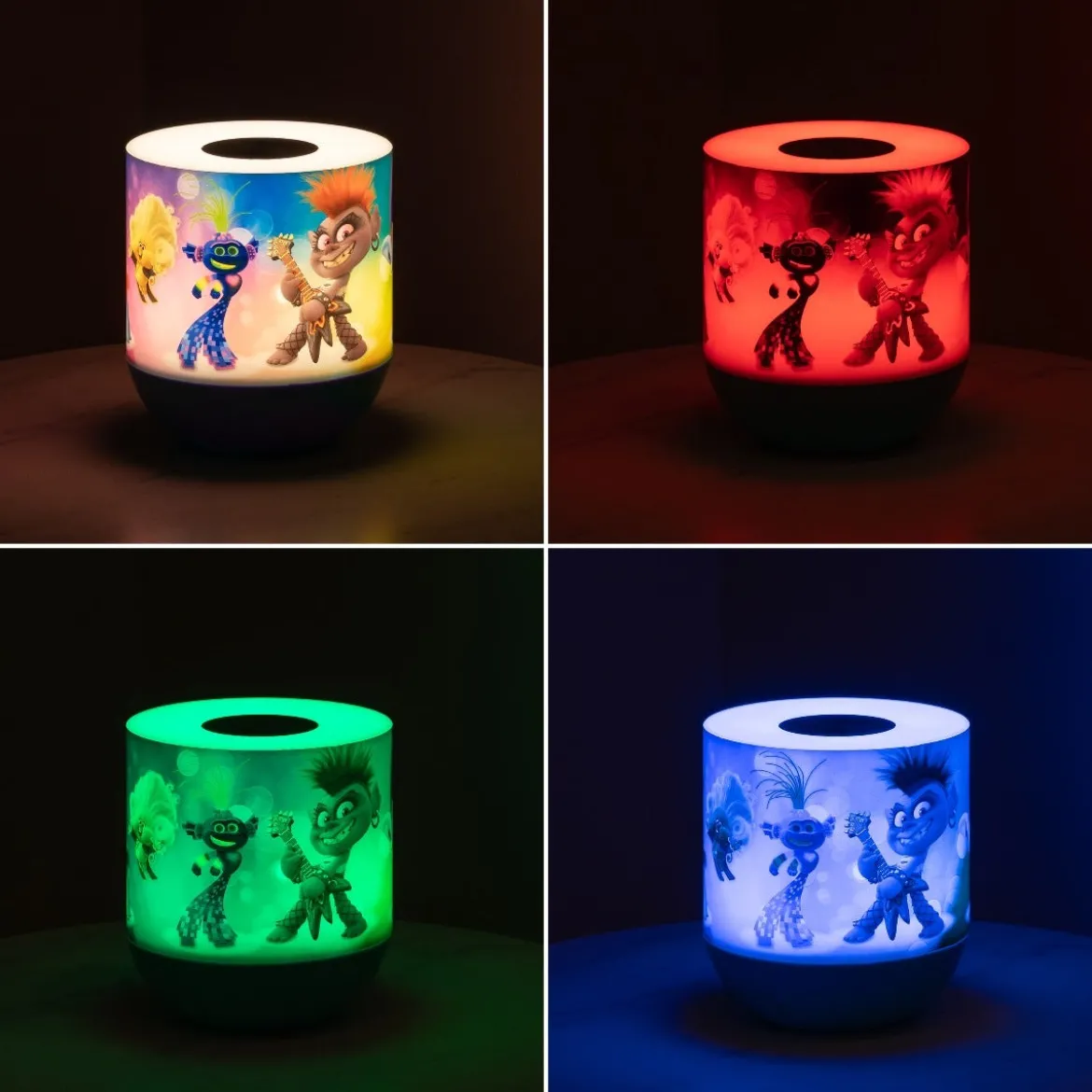 Universal Trolls World Tour Color Changing Tabletop LED Night Light, Purple
